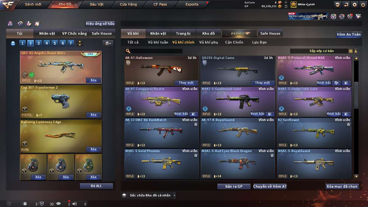 shop acc cf uy tin gia re